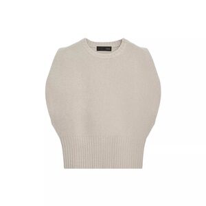 Zara 100% wool Beige Sleeveless Sweater Size S
